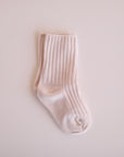 Ribbed Crew Socks