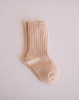 Ribbed Crew Socks