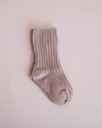 Ribbed Crew Socks