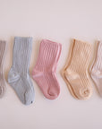 Ribbed Crew Socks