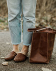 Heritage Leather Tote {Espresso}