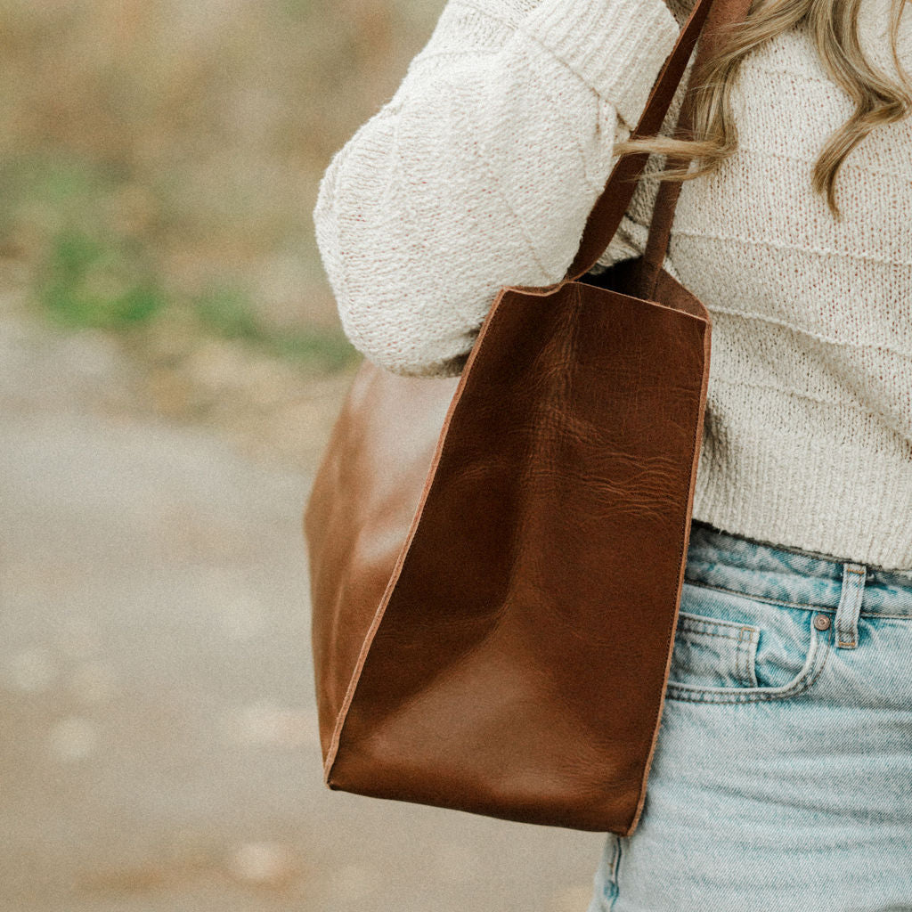 Heritage Leather Tote {Espresso}