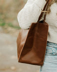 Heritage Leather Tote {Espresso}