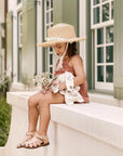 Nude Blush Flora {Children's Leather Sandals}