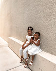 Cream Bella {Children's Leather Sandals}