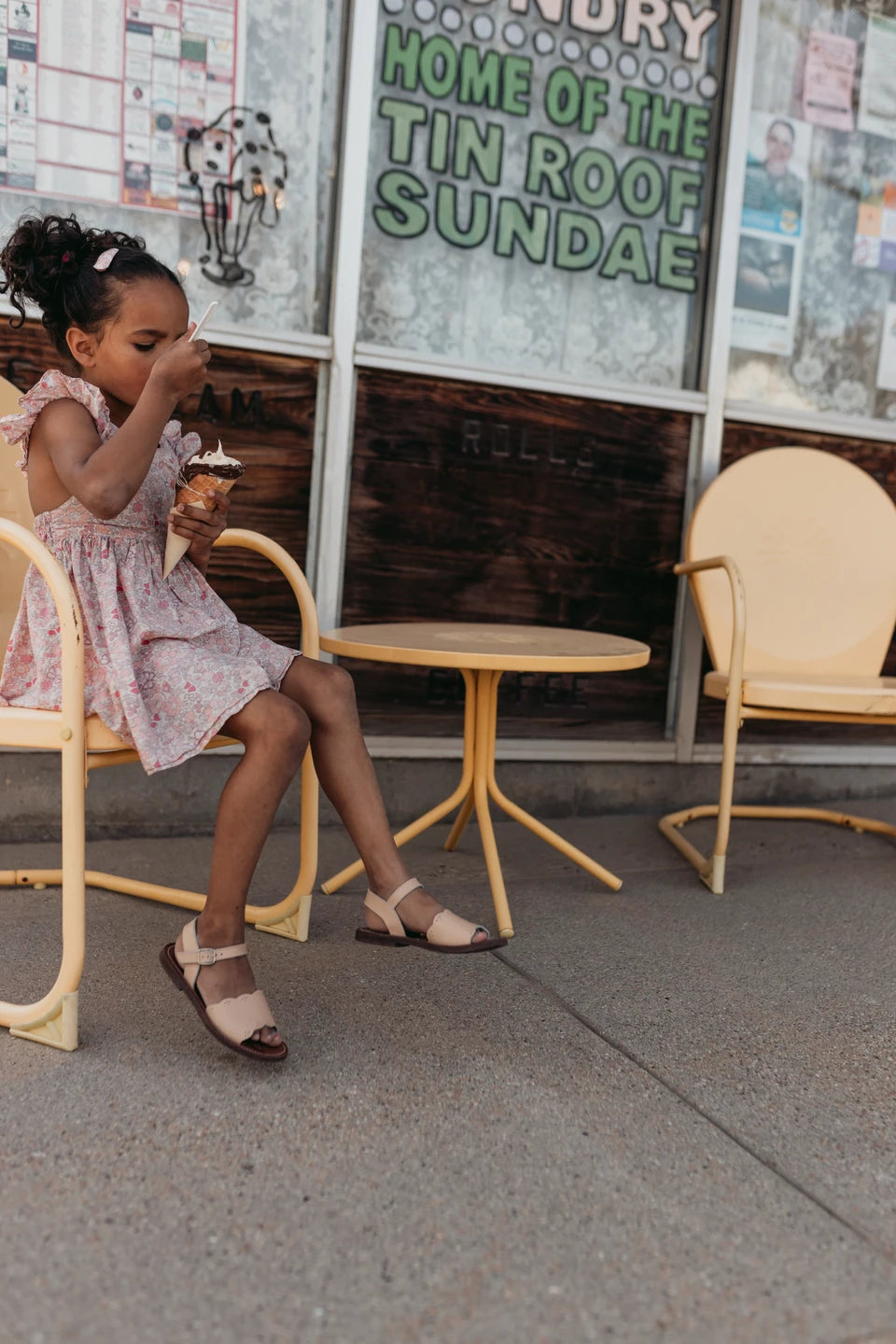 Nude Blush Bella {Children&#39;s Leather Sandals}