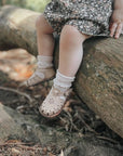 Nude Blush Flora {Children's Leather Sandals}