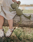 Cream Flora {Children's Leather Sandals}